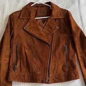 Blank NYC Rust Suede Leather Jacket